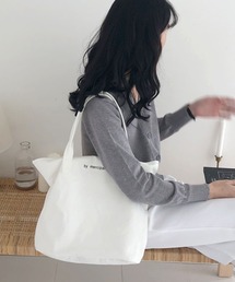 florist（フローリスト）の「【A4収納可・軽い◎】ポイントロゴキャンバストートバッグ（トートバッグ）」