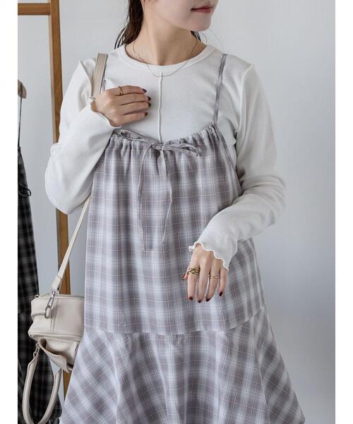 ehka sopo(エヘカソポ)の「テレコメロークルーカットソー(Tシャツ/カットソー・レディース・ブラック/ミント/オフホワイト/グレー・F)」の12枚目の写真