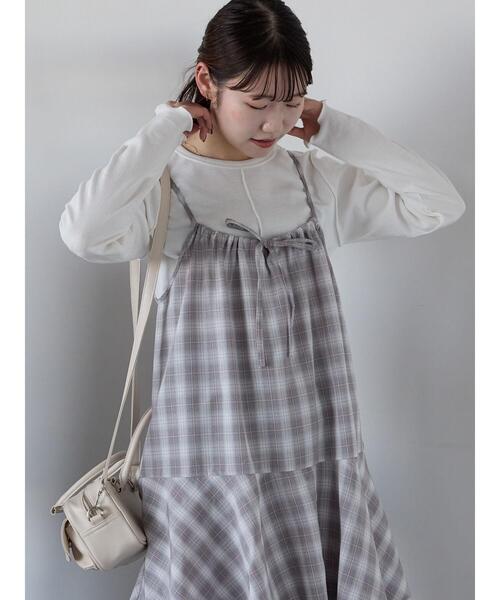 ehka sopo(エヘカソポ)の「テレコメロークルーカットソー(Tシャツ/カットソー・レディース・ブラック/ミント/オフホワイト/グレー・F)」の15枚目の写真
