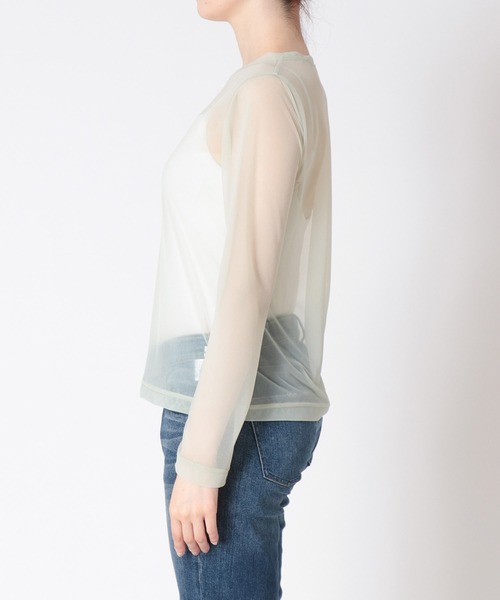 Three Four Time（ｽﾘｰﾌｫｰﾀｲﾑ）の「シアージャージプルオーバー（Tシャツ/カットソー・レディース・ブラック/ブルー/グリーン/ピンク・FREE）」の8枚目の写真