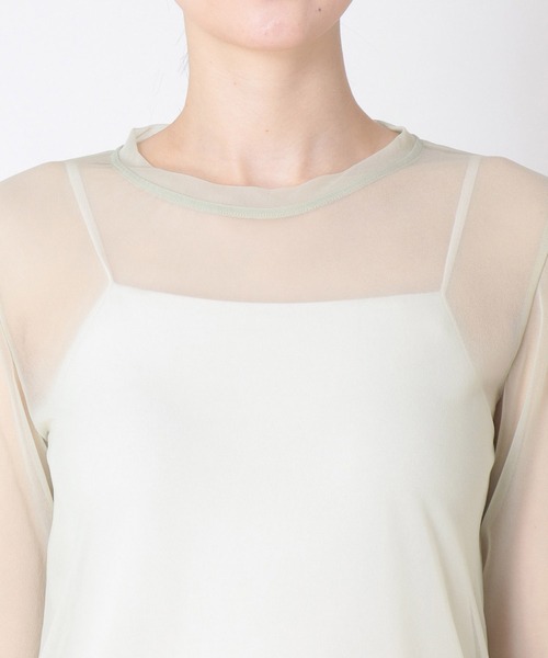 Three Four Time（ｽﾘｰﾌｫｰﾀｲﾑ）の「シアージャージプルオーバー（Tシャツ/カットソー・レディース・ブラック/ブルー/グリーン/ピンク・FREE）」の10枚目の写真