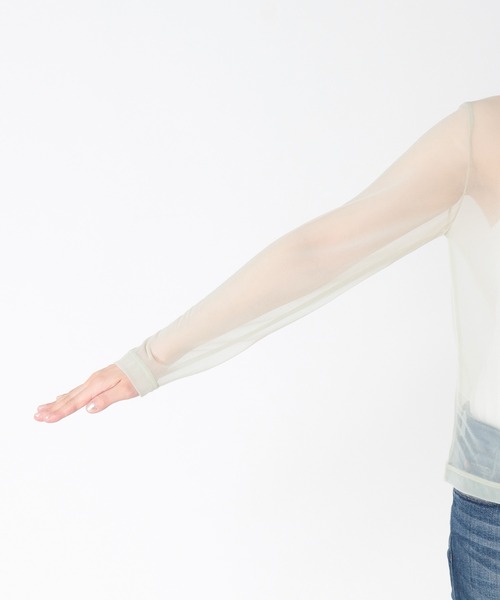 Three Four Time（ｽﾘｰﾌｫｰﾀｲﾑ）の「シアージャージプルオーバー（Tシャツ/カットソー・レディース・ブラック/ブルー/グリーン/ピンク・FREE）」の11枚目の写真