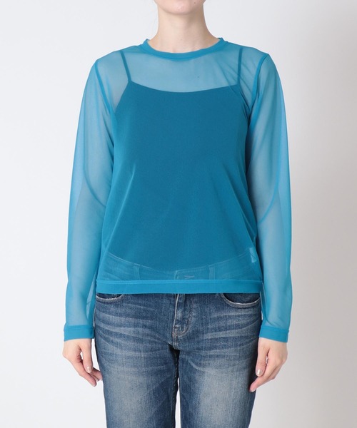 Three Four Time（ｽﾘｰﾌｫｰﾀｲﾑ）の「シアージャージプルオーバー（Tシャツ/カットソー・レディース・ブラック/ブルー/グリーン/ピンク・FREE）」の15枚目の写真