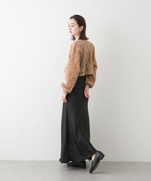 SENSE OF PLACE by URBAN RESEARCH(センスオブプレイスバイアーバンリサーチ)の「2WAYコードシシュウクロップドトップ(シャツ/ブラウス・レディース・アイボリー/ブラック/ベージュ・ONE)」の19枚目の写真