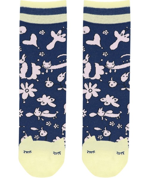 tsumori chisato SLEEP(ツモリチサト スリープ)の「ソックス(ソックス/靴下・レディース・ネイビー/グリーン/アイボリー・22-24)」の3枚目の写真