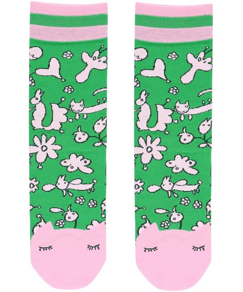 tsumori chisato SLEEP(ツモリチサト スリープ)の「ソックス(ソックス/靴下・レディース・ネイビー/グリーン/アイボリー・22-24)」の2枚目の写真