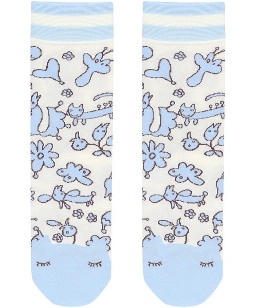 tsumori chisato SLEEP(ツモリチサト スリープ)の「ソックス(ソックス/靴下・レディース・ネイビー/グリーン/アイボリー・22-24)」の1枚目の写真