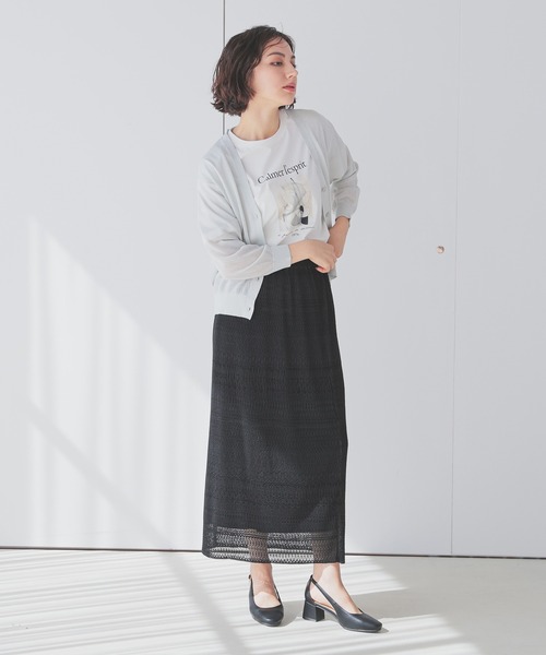 GLACIER lusso(グラシアルッソ)の「【接触冷感・UVカット】フォトプリントTシャツ(Tシャツ/カットソー・レディース・ブラック/ホワイト×グレー/ホワイト×ブラウン/ベージュ・L/LL/M/S)」の9枚目の写真