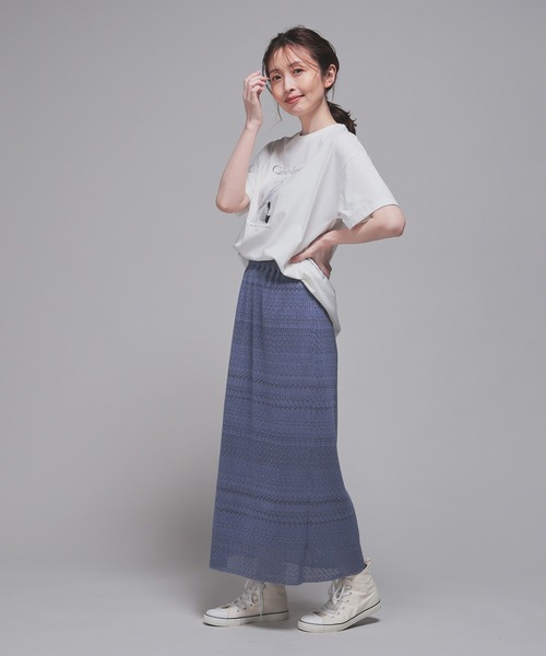 GLACIER lusso(グラシアルッソ)の「【接触冷感・UVカット】フォトプリントTシャツ(Tシャツ/カットソー・レディース・ブラック/ホワイト×グレー/ホワイト×ブラウン/ベージュ・L/LL/M/S)」の17枚目の写真