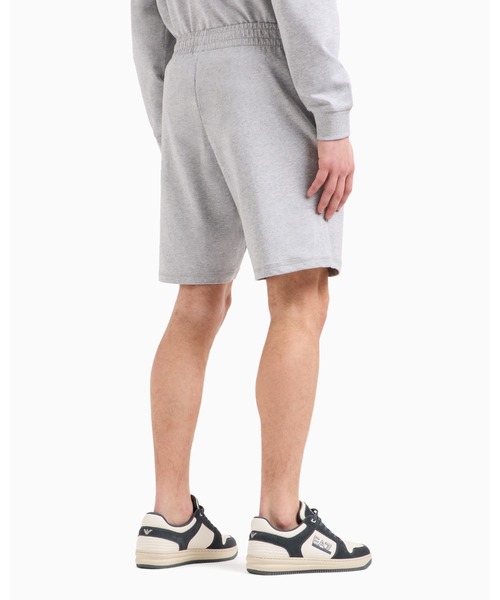EMPORIO ARMANI EA7(エンポリオアルマーニイーエーセブン)の「【エンポリオ アルマーニ EA7】Visibility バミューダパンツ コットン(スウェットパンツ・メンズ・ライトグレー/ブラック・LARGE/MEDIUM/SMALL/X-SMALL)」の3枚目の写真
