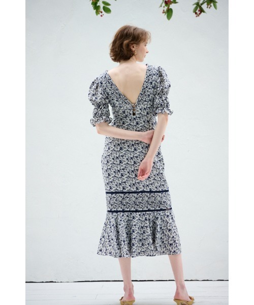 Butterfly Jacquard Midi Dress -OFF- – Estella.K