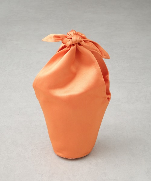 JAMIRAY(ジャミレイ)の「JAMIRAY/CROCHET POT BAG(ハンドバッグ・レディース・ブラック/オレンジ・FREE)」の2枚目の写真