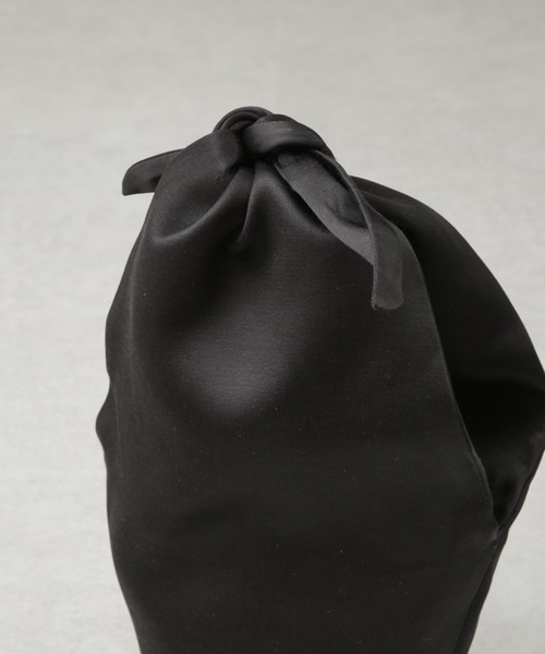 JAMIRAY(ジャミレイ)の「JAMIRAY/CROCHET POT BAG(ハンドバッグ・レディース・ブラック/オレンジ・FREE)」の3枚目の写真