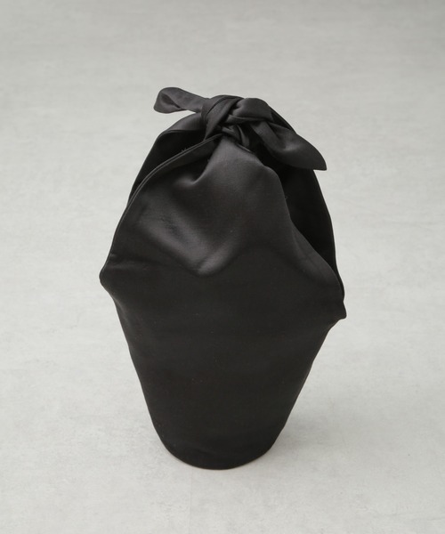 JAMIRAY(ジャミレイ)の「JAMIRAY/CROCHET POT BAG(ハンドバッグ・レディース・ブラック/オレンジ・FREE)」の4枚目の写真