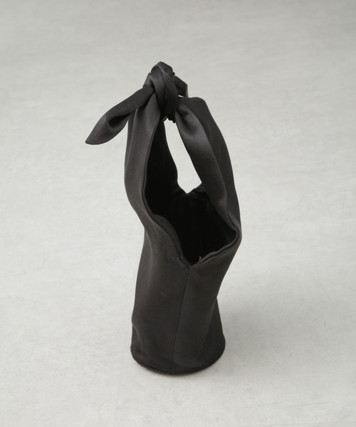 JAMIRAY(ジャミレイ)の「JAMIRAY/CROCHET POT BAG(ハンドバッグ・レディース・ブラック/オレンジ・FREE)」の5枚目の写真