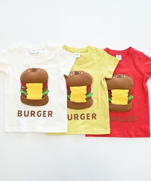 CHEEK ROOM（チークルーム）の「CHEEK ROOM/チークルーム ハンバーガーTシャツ（Tシャツ/カットソー・キッズ・ライトグリーン/レッド/オフホワイト・90cm/100cm/110cm/120cm/130cm/80ｃｍ）」の12枚目の写真