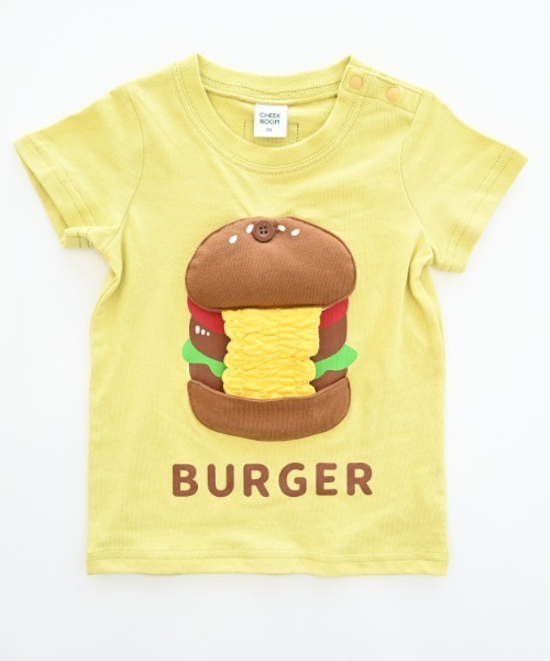 CHEEK ROOM（チークルーム）の「CHEEK ROOM/チークルーム ハンバーガーTシャツ（Tシャツ/カットソー・キッズ・ライトグリーン/レッド/オフホワイト・90cm/100cm/110cm/120cm/130cm/80ｃｍ）」の15枚目の写真
