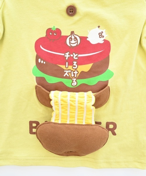 CHEEK ROOM（チークルーム）の「CHEEK ROOM/チークルーム ハンバーガーTシャツ（Tシャツ/カットソー・キッズ・ライトグリーン/レッド/オフホワイト・90cm/100cm/110cm/120cm/130cm/80ｃｍ）」の16枚目の写真