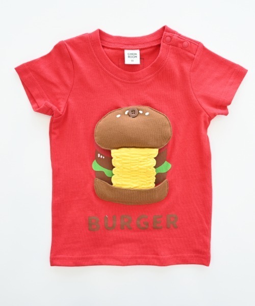 CHEEK ROOM（チークルーム）の「CHEEK ROOM/チークルーム ハンバーガーTシャツ（Tシャツ/カットソー・キッズ・ライトグリーン/レッド/オフホワイト・90cm/100cm/110cm/120cm/130cm/80ｃｍ）」の17枚目の写真