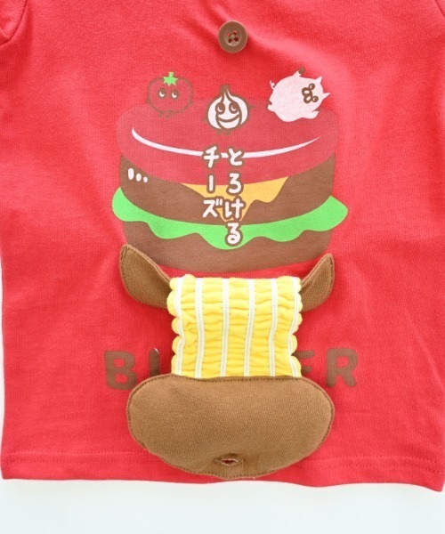 CHEEK ROOM（チークルーム）の「CHEEK ROOM/チークルーム ハンバーガーTシャツ（Tシャツ/カットソー・キッズ・ライトグリーン/レッド/オフホワイト・90cm/100cm/110cm/120cm/130cm/80ｃｍ）」の18枚目の写真