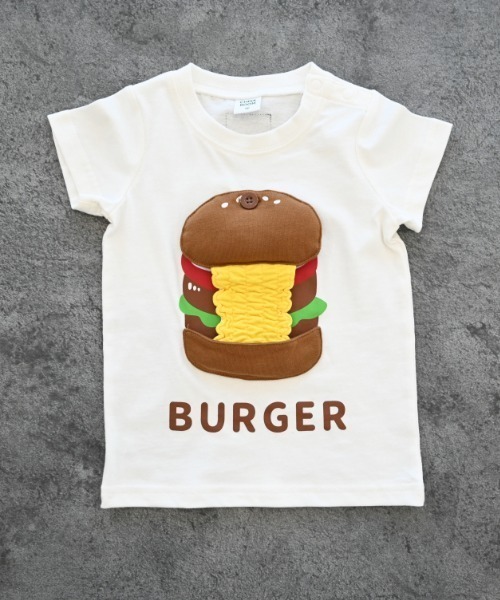CHEEK ROOM（チークルーム）の「CHEEK ROOM/チークルーム ハンバーガーTシャツ（Tシャツ/カットソー・キッズ・ライトグリーン/レッド/オフホワイト・90cm/100cm/110cm/120cm/130cm/80ｃｍ）」の11枚目の写真