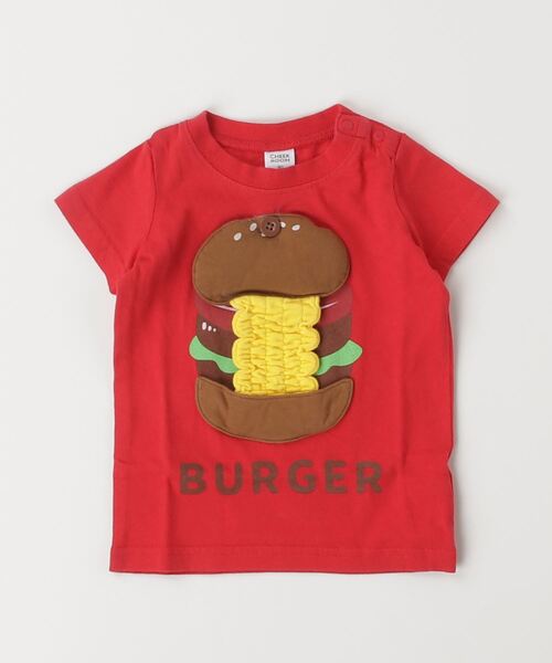 CHEEK ROOM（チークルーム）の「CHEEK ROOM/チークルーム ハンバーガーTシャツ（Tシャツ/カットソー・キッズ・ライトグリーン/レッド/オフホワイト・90cm/100cm/110cm/120cm/130cm/80ｃｍ）」の21枚目の写真