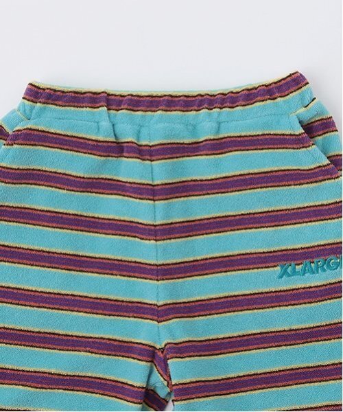 XLARGE KIDS（エクストララージキッズ）の「パイルボーダーショートパンツ（その他パンツ・キッズ・ネイビー/ブルー・80ｃｍ/120cm/110cm/90cm/130cm/100cm/140cm）」の4枚目の写真