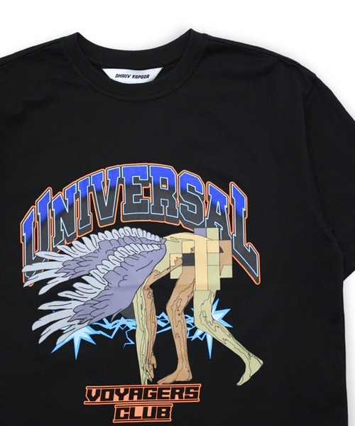 Dhruv Kapoor(ドゥルーフ・カプール)の「【Dhruv Kapoor】 VOYAGERS CLUB TEE(Tシャツ/カットソー・メンズ・ブラック/ホワイト・X-LARGE/SMALL)」の11枚目の写真