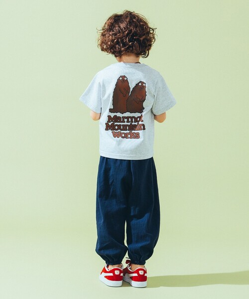 MARMOT（マーモット）の「【別注】Marmot / Kids Marmot Animal T-shirt 2025SS（110～150cm）（Tシャツ/カットソー・キッズ・ホワイト/グリーン/アッシュグレー・110/130/150）」の10枚目の写真
