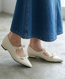 LibertyDoll | ポインテッドトゥダブルリボンパンプス(パンプス)