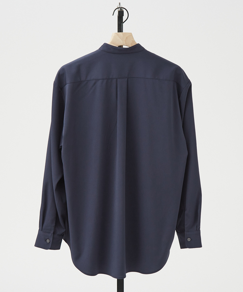 AH ABAHOUSE（エーエイチアバハウス）の「【AH ABAHOUSE】楊柳 キーネック 長袖シャツ / Vネックシャツ（シャツ/ブラウス・メンズ・ダークネイビー/ホワイト/グレイッシュベージュ/ダークグリーン・48/46）」の12枚目の写真