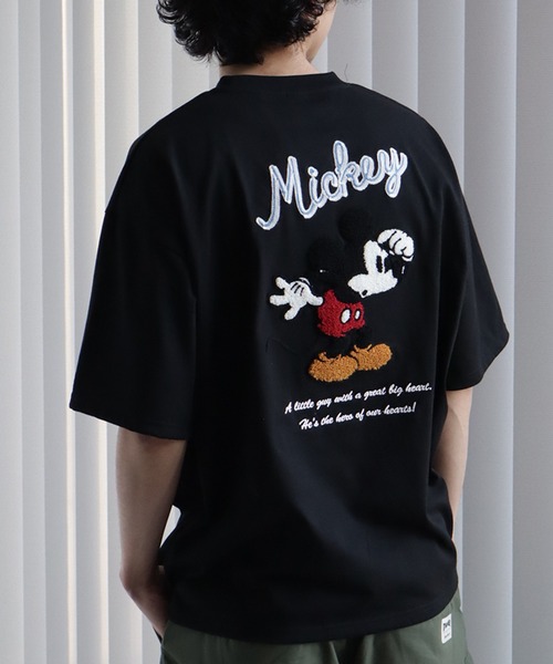 セール】【Disney/ディズニー】サガラ刺繍ハーフスリーブTシャツ（T