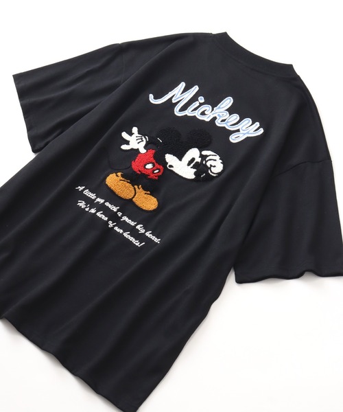 セール】【Disney/ディズニー】サガラ刺繍ハーフスリーブTシャツ（T