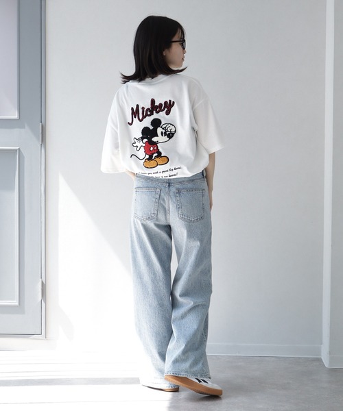 Disney(ディズニー)の「【Disney/ディズニー】サガラ刺繍ハーフスリーブTシャツ(Tシャツ/カットソー・メンズ・ブラック/オフホワイト/オートミール/スミクロ・LL/M/L)」の22枚目の写真
