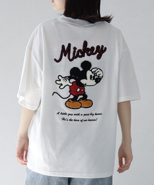Disney(ディズニー)の「【Disney/ディズニー】サガラ刺繍ハーフスリーブTシャツ(Tシャツ/カットソー・メンズ・ブラック/オフホワイト/オートミール/スミクロ・LL/M/L)」の20枚目の写真