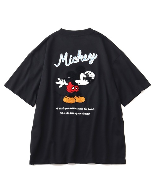 セール】【Disney/ディズニー】サガラ刺繍ハーフスリーブTシャツ