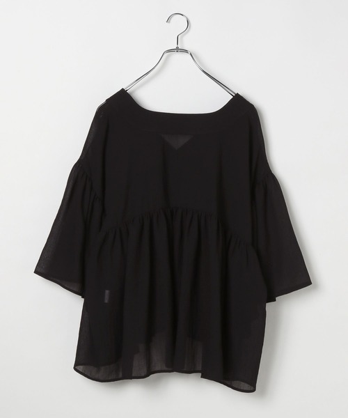 LEPSIM（レプシィム）の「たっぷりギャザーVブラウス 242753