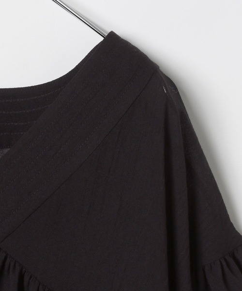 リツオーダーページ LEPSIM ブラウス シャツ たっぷりギャザーVブラウス 242753