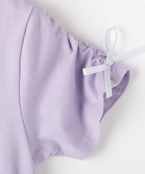 SHOO・LA・RUE(シューラルー)の「【100-150cm】スノードームオーガンジーTシャツ(Tシャツ/カットソー・キッズ・サックスブルー/パープル/オフホワイト・15 /14/13/12/11/10)」の7枚目の写真