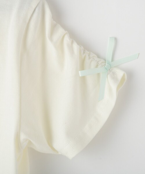 SHOO・LA・RUE(シューラルー)の「【100-150cm】スノードームオーガンジーTシャツ(Tシャツ/カットソー・キッズ・サックスブルー/パープル/オフホワイト・15 /14/13/12/11/10)」の8枚目の写真