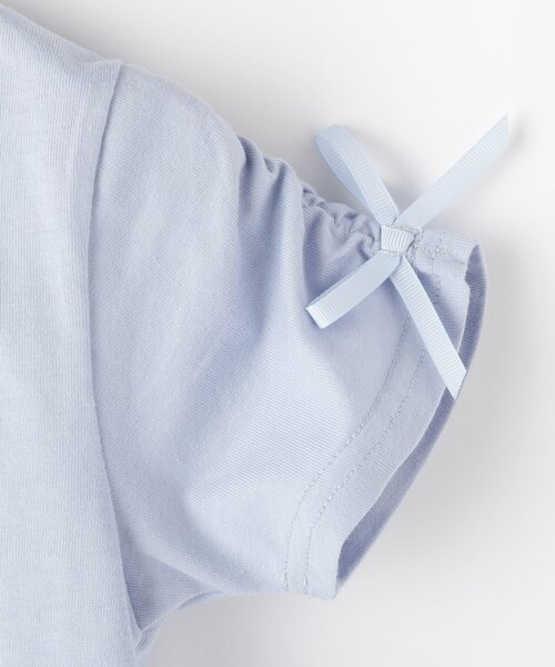 SHOO・LA・RUE(シューラルー)の「【100-150cm】スノードームオーガンジーTシャツ(Tシャツ/カットソー・キッズ・サックスブルー/パープル/オフホワイト・15 /14/13/12/11/10)」の9枚目の写真