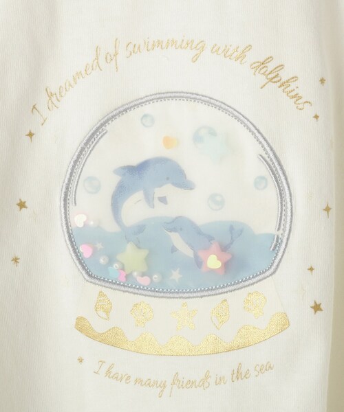 SHOO・LA・RUE(シューラルー)の「【100-150cm】スノードームオーガンジーTシャツ(Tシャツ/カットソー・キッズ・サックスブルー/パープル/オフホワイト・15 /14/13/12/11/10)」の13枚目の写真