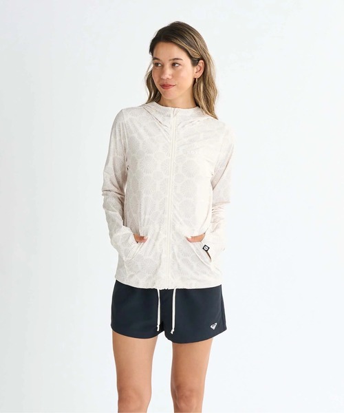 ROXY(ロキシー)の「AURORA /ロキシー長袖ジップアップパーカーラッシュガード(水着)(ラッシュガード・レディース・ホワイト/ブラック/ブラウン/ピンク/ブラック系その他/ホワイト系その他・SMALL/MEDIUM/LARGE)」の8枚目の写真