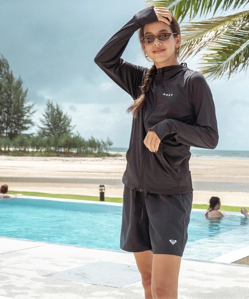 ROXY(ロキシー)の「AURORA /ロキシー長袖ジップアップパーカーラッシュガード(水着)(ラッシュガード・レディース・ホワイト/ブラック/ブラウン/ピンク/ブラック系その他/ホワイト系その他・SMALL/MEDIUM/LARGE)」の21枚目の写真