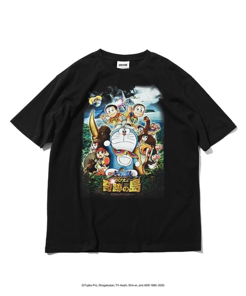 HOMEGAME(ホームゲーム)の「HOMEGAME-映画ドラえもん2012のび太と奇跡の島TEE【HG250132】(Tシャツ/カットソー・メンズ・ブラック・S/M/L/XL/XXL)」の1枚目の写真