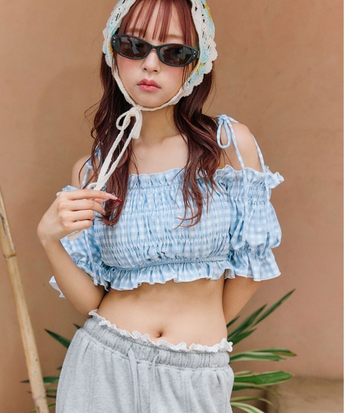 OLIVE des OLIVE シャーリングswim wear 水着 OLIVE des OLIVE（オリーブデオリーブ）の「シャーリングswim