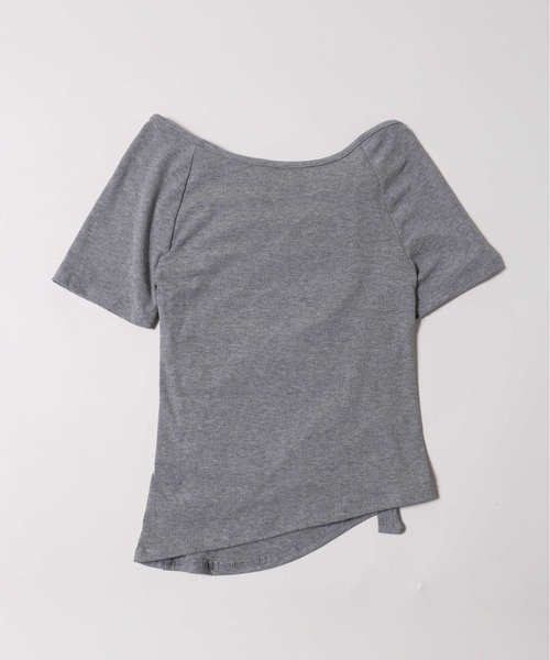 PHILLY（フィリー）の「【PHILLY】ベルトデザインオフショルT（Tシャツ/カットソー・レディース・ブラック/グレー・FREE）」の22枚目の写真