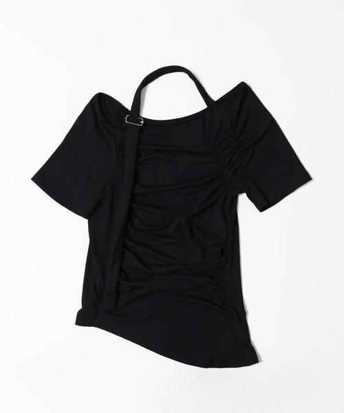 PHILLY（フィリー）の「【PHILLY】ベルトデザインオフショルT（Tシャツ/カットソー・レディース・ブラック/グレー・FREE）」の16枚目の写真