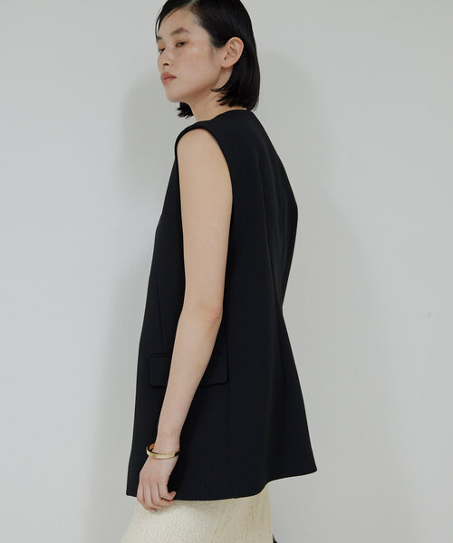 GALLARDAGALANTE（ガリャルダガランテ）の「ノーカラージレ（ベスト・レディース・ブラック/ベージュ・FREE）」の5枚目の写真