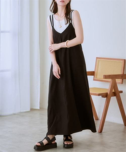 極美品　dosa ワンピース　キャミソール2枚セット インナー&ドットキャミワンピースセット｜アフタヌーンティー